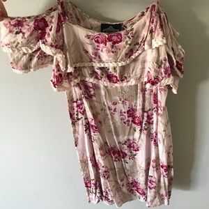 Floral off the shoulder dress
